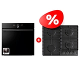 Жиынтық Gorenje газды пісіру беті G642AB + Встраиваемый духовой шкаф Gorenje BPSA6747DGWI 