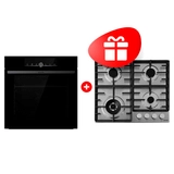 Комплект Газовая варочная поверхность Gorenje GW642ABX + Встраиваемый духовой шкаф Gorenje BOS6747A01BG 