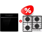 Жиынтық Gorenje газды пісіру беті GT642AXW + Gorenje кіріктірілетін электр пеші BSA6737E15BG 