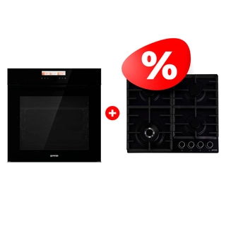Жиынтық Gorenje газды пісіру беті GW642AB + Встраиваемый духовой шкаф Gorenje BOP798S37BG 