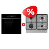 Жиынтық Газовая варочная панель Gorenje GW641XHF + Gorenje кіріктірілетін электр пеші BOS6747A01BG 