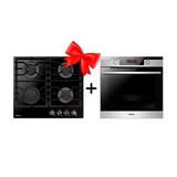 Жиынтық Hansa газ пісіру беті BHKS610301 + HANSA кіріктірілетін электр пеші BOEIS696605 