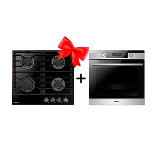 Жиынтық Hansa газ пісіру беті BHKS610301 + HANSA кіріктірілетін электр пеші BOEIS696605 