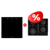 Комплект Газовая варочная поверхность Gorenje GTW642SYB + Встраиваемый духовой шкаф Gorenje BOS6737SYB 