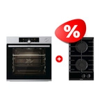 Комплект Газовая варочная поверхность Gorenje GC321B + Встраиваемый духовой шкаф Gorenje BSA6747A04X 