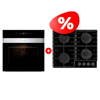 Жиынтық Газовая варочная поверхность Gorenje GT642AB + Gorenje кіріктірілетін электр пеші BSA6737ORAB 