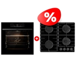 Комплект Газовая варочная поверхность Gorenje GT642AB + Встраиваемый духовой шкаф Gorenje BPS6737E14BG 