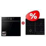 Жиынтық Gorenje газды пісіру беті GW642AB + Встраиваемый духовой шкаф Gorenje BPSA6747DGWI 