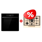 Комплект Газовая варочная поверхность Gorenje GW7C51CLI + Встраиваемый духовой шкаф Gorenje BOS6747A01BG 