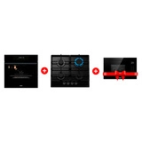 Комплект Газовая варочная поверхность Haier HHX-G64CNB + Встраиваемая микроволновая печь Haier HMX-BTG259B + Встраиваемый духовой шкаф Haier HOX-FP3AGB 