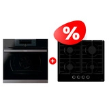 Жиынтық Haier газ пісіру беті HHX-G64CNB + Встраиваемый духовой шкаф Haier HWO60SM5F5B1H 