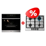 Жиынтық Haier газ пісіру беті HHX-M64CNX + Haier кіріктірілетін тұмша шкафы HOX-FP3ABX 