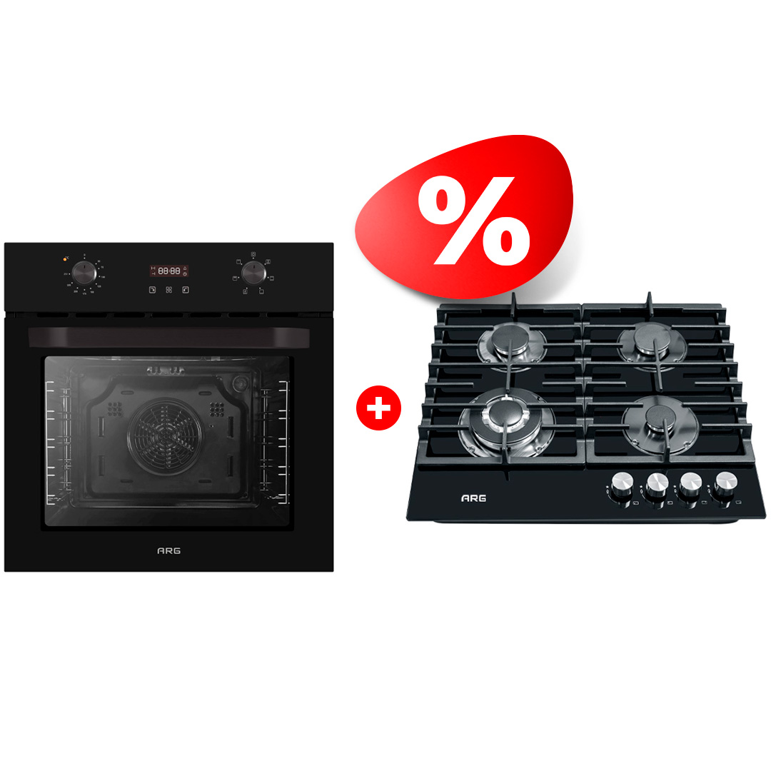 Комплект Встраиваемая варочная панель Газ ARG + Встраиваемый духовой шкаф ARG JK4-C6003 + AD7006B00