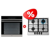 Комплект Газовая варочная поверхность Haier + Встраиваемый духовой шкаф Haier HHX-M64CNX + HOQ-P16AS5SX