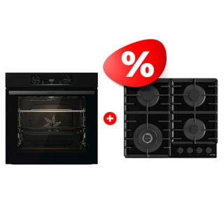 Жиынтық Gorenje газды пісіру беті GTW642SYB + Gorenjie электр пеші BO6737E06B 