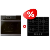 Комплект Газовая варочная поверхность Haier + Встраиваемый духовой шкаф Haier HHX-G64CNB + HWO60SM5S5B1H