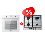 Комплект Газовая варочная поверхность Haier HHX-M64CNX + Встраиваемый духовой шкаф Haier HOX-P09CGW 