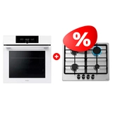 Жиынтық Haier газ пісіру беті HHX-M64CNX + Встраиваемый духовой шкаф Haier HOQ-F6QSN3WB 