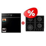 Жиынтық Gorenje газды пісіру беті GTW642SYB + Gorenje кіріктірілетін электр пеші GO66E PIZZA350C 