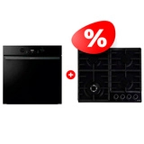 Комплект Газовая варочная поверхность Gorenje GW642AB + Встраиваемый духовой шкаф Gorenje BOS6737E05DBG