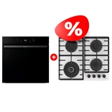 Жиынтық Gorenje газды пісіру беті GTW642SYW + Духовой шкаф Gorenje BOS6737E20FBG 
