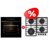 Жиынтық Gorenje газды пісіру беті GTW642SYW + Встраиваемый духовой шкаф Gorenje BPS6737E14BG 