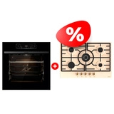 Комплект Газовая варочная поверхность Gorenje GW7C51CLI + Встраиваемый духовой шкаф Gorenje BPS6737E14BG