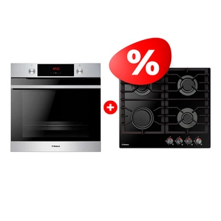 Жиынтық Hansa газ пісіру беті BHKS610301 + HANSA кіріктірілетін электр пеші BOEI684605 