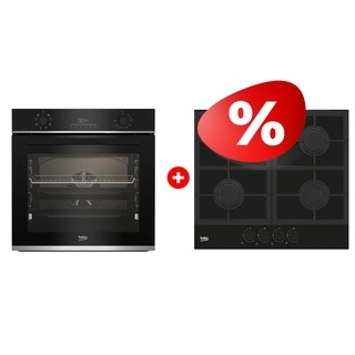 Комплект Встраиваемая варочная панель Газ Beko HILG642C5SB + Встраиваемый духовой шкаф Beko BBIR13300XC 