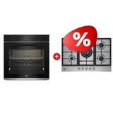Жиынтық Газовая варочная поверхность Beko HIAW 75225 SX + Встраиваемый духовой шкаф Beko BBIR13300XC 