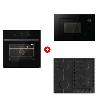 Жиынтық Встраиваемая варочная панель Gorenje G641BHF + Встраиваемая микроволновая печь Gorenje BM201M2BG + Встраиваемый духовой шкаф Gorenje BO6737E02NBG 