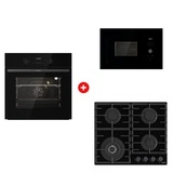 Жиынтық Встраиваемая варочная панель Газ Gorenje GTW641BHF + Встраиваемая микроволновая печь Gorenje BM201AG1BG + Встраиваемый духовой шкаф Gorenje BO6737E02NBG 