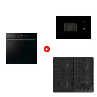Жиынтық Встраиваемая варочная панель Gorenje G641BHF + Встраиваемая микроволновая печь Gorenje BM201AG1BG + Встраиваемый духовой шкаф Gorenje BOS6737E05DBG 