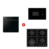 Комплект Встраиваемая варочная панель Газ Gorenje GTW641BHF + Встраиваемая микроволновая печь Gorenje BM201AG1BG + Встраиваемый духовой шкаф Gorenje BOS6737E05DBG 