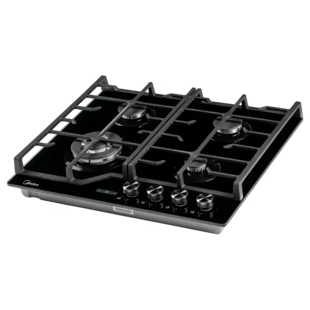 Газовая варочная панель Midea MGEC9696T GB/(Easy Clean) Black - фото 2