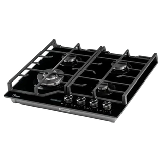 Газовая варочная панель Midea MGEC9696T GB/(Easy Clean) Black - фото 2