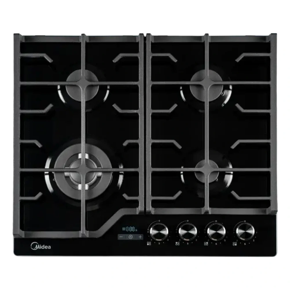 Газовая варочная панель Midea MGEC9696T GB/(Easy Clean) Black