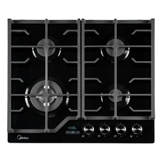Газовая варочная панель Midea MGEC9696T GB/(Easy Clean) Black