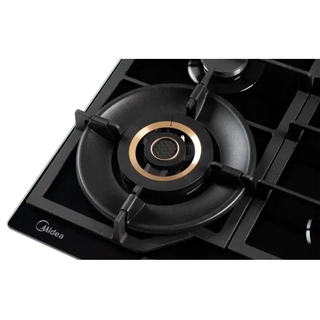 Газовая варочная панель Midea MG601V BG/(Easy Clean) Black - фото 4