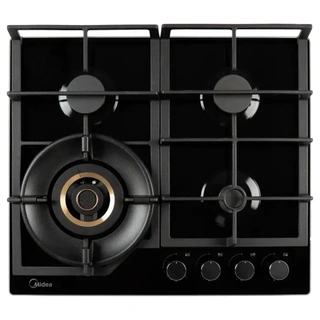 Газовая варочная панель Midea MG601V BG/(Easy Clean) Black - фото 2