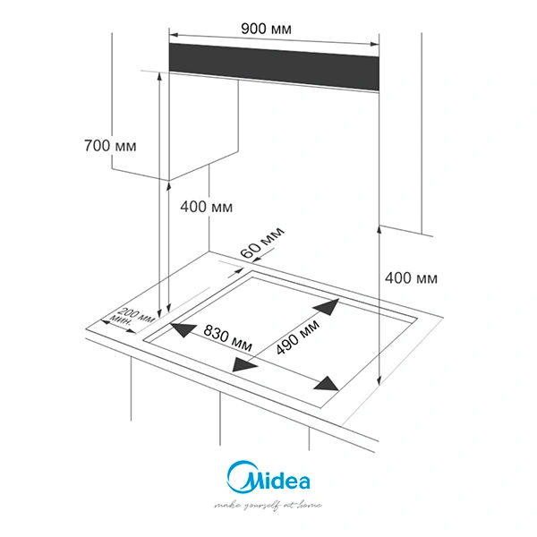 Газовая варочная поверхность Midea MG9060TGB - фото 12