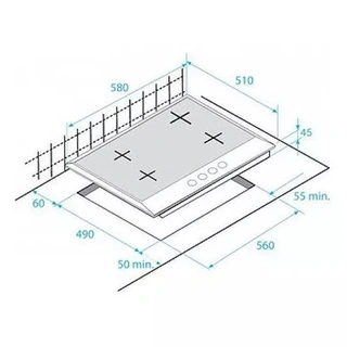 Газовая варочная поверхность Beko HIAG 64225 SAR