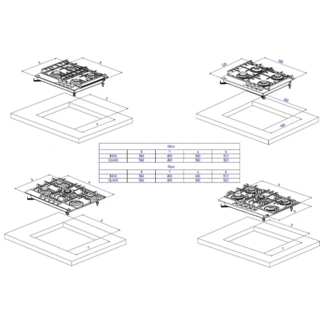 Газовая варочная поверхность Delonghi GRETA 6GW NB - фото 6