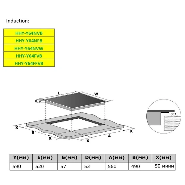 Haier индукциялық ас пісіру беті HHY-Y64WBFLB - фото 2
