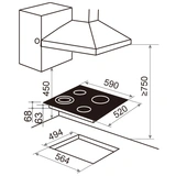Стеклокерамическая варочная поверхность Haier HHX-C64TDVB - фото 2