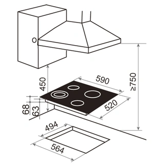 Стеклокерамическая варочная панель Haier HHX-C64TDFB - фото 2