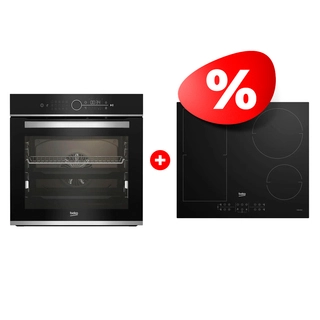 Комплект Индукционная варочная поверхность Beko HII 64200 FMT + Встраиваемый духовой шкаф Beko BBIM13400XCS 