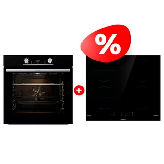 Комплект Индукционная поверхность Gorenje GI6401BSCE + Встраиваемый духовой шкаф Gorenje BOSX6737E03B