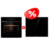 Комплект Индукционная поверхность Gorenje GI6401BSCE + Встраиваемый духовой шкаф Gorenje BO6737E02BG
