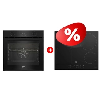 Комплект Индукционная варочная поверхность Beko HII 64200 FMT + Встраиваемый духовой шкаф Beko BBIE17300B 